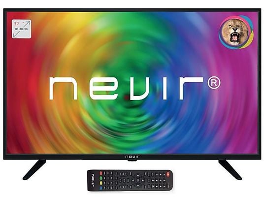 TV LED 32" -  NVR-7707-32RD2-N, 6 W, 24", HD READY, Modo hotel, Clase A, Negro