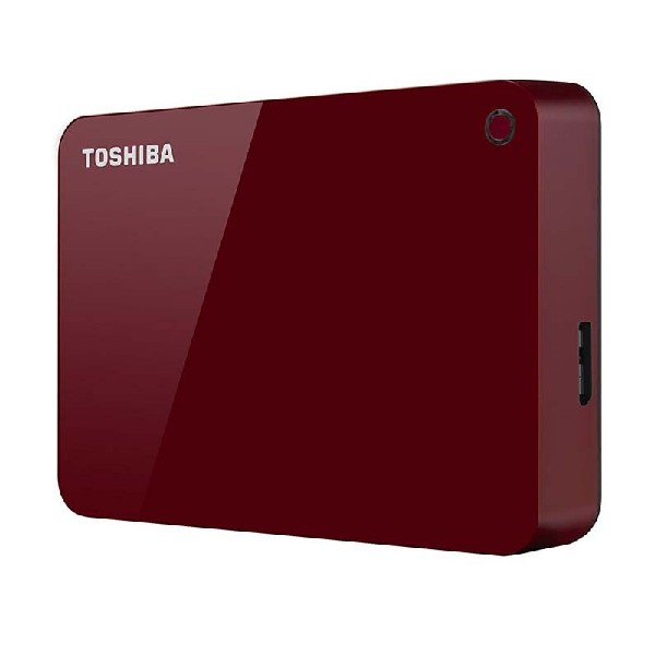 Disco duro 4 TB - Toshiba Canvio Advance, 4TB, USB, Rojo