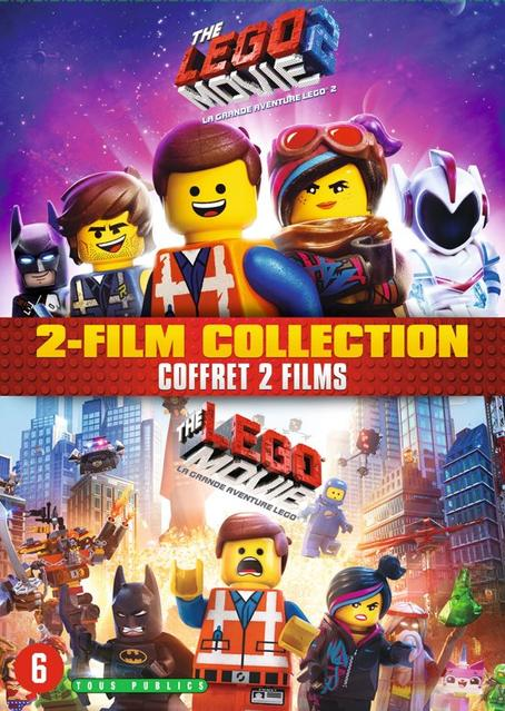 Affiche du film : personnages Lego de The Lego Movie 2. Personnages au premier plan. Arrière-plan : ville Lego.