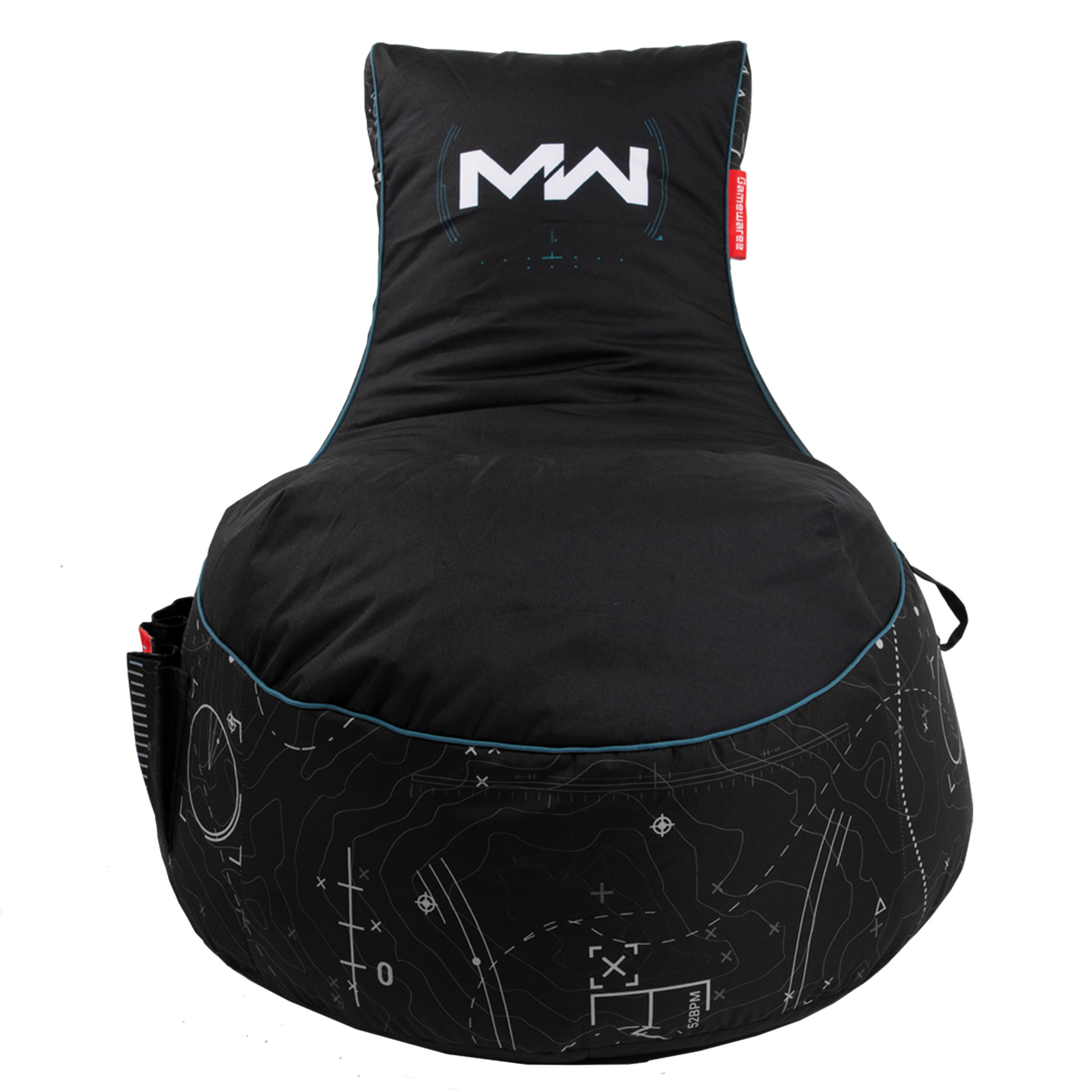 GAMEWAREZ Gaming Sitzsack, Call of Duty MW, Vizor, schwarz, Gaming Sitzsack, Schwarz