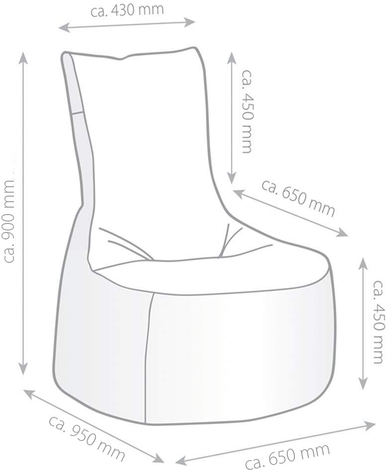 GAMEWAREZ Gaming Sitzsack, Call of Duty MW, Vizor, schwarz, Gaming Sitzsack, Schwarz