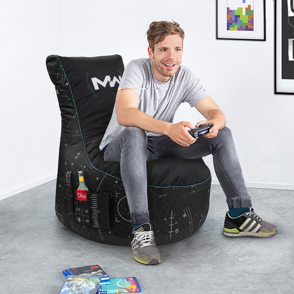 GAMEWAREZ Gaming Sitzsack, Call of Duty MW, Vizor, schwarz, Gaming Sitzsack, Schwarz