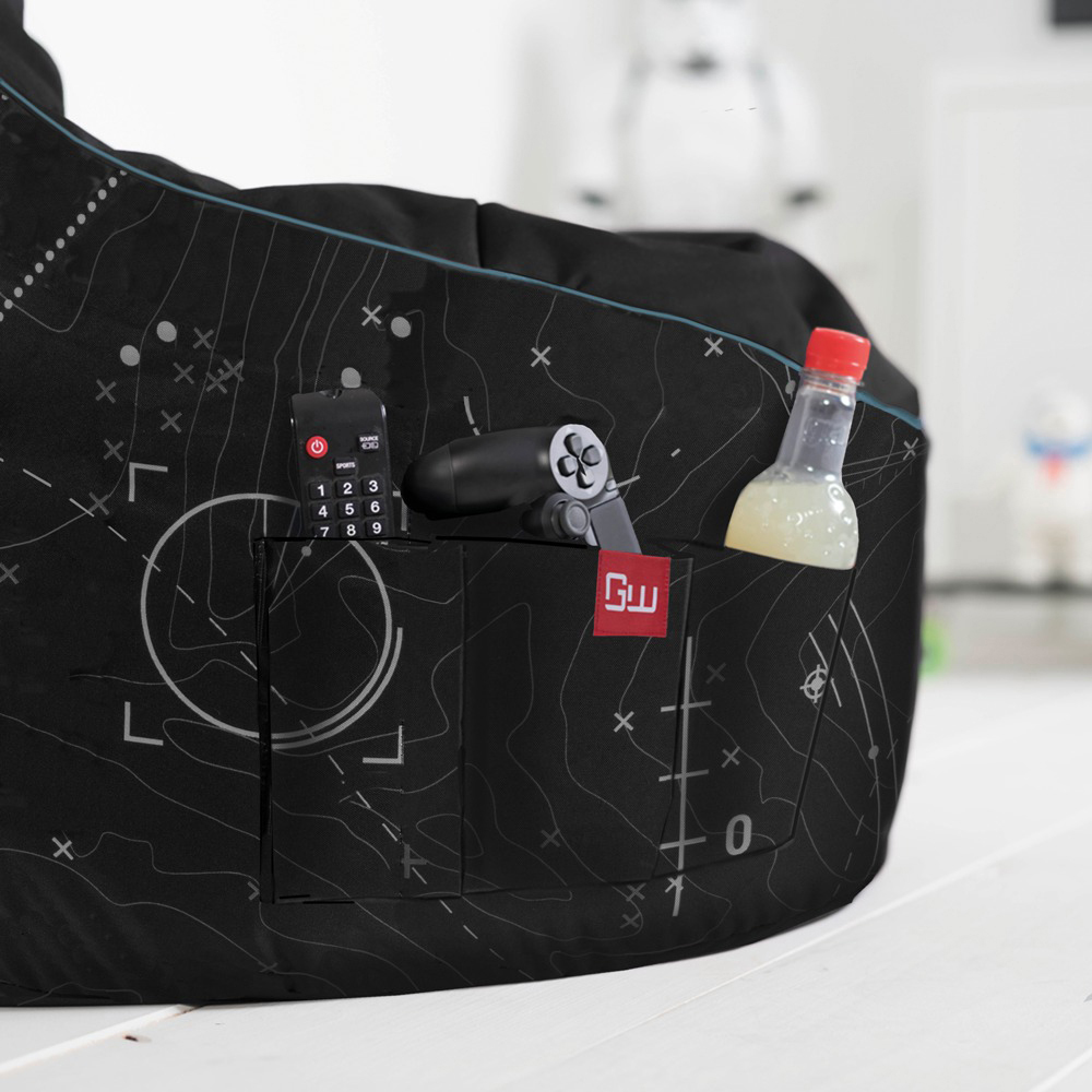 GAMEWAREZ Gaming Sitzsack, Call of Duty MW, Vizor, schwarz, Gaming Sitzsack, Schwarz