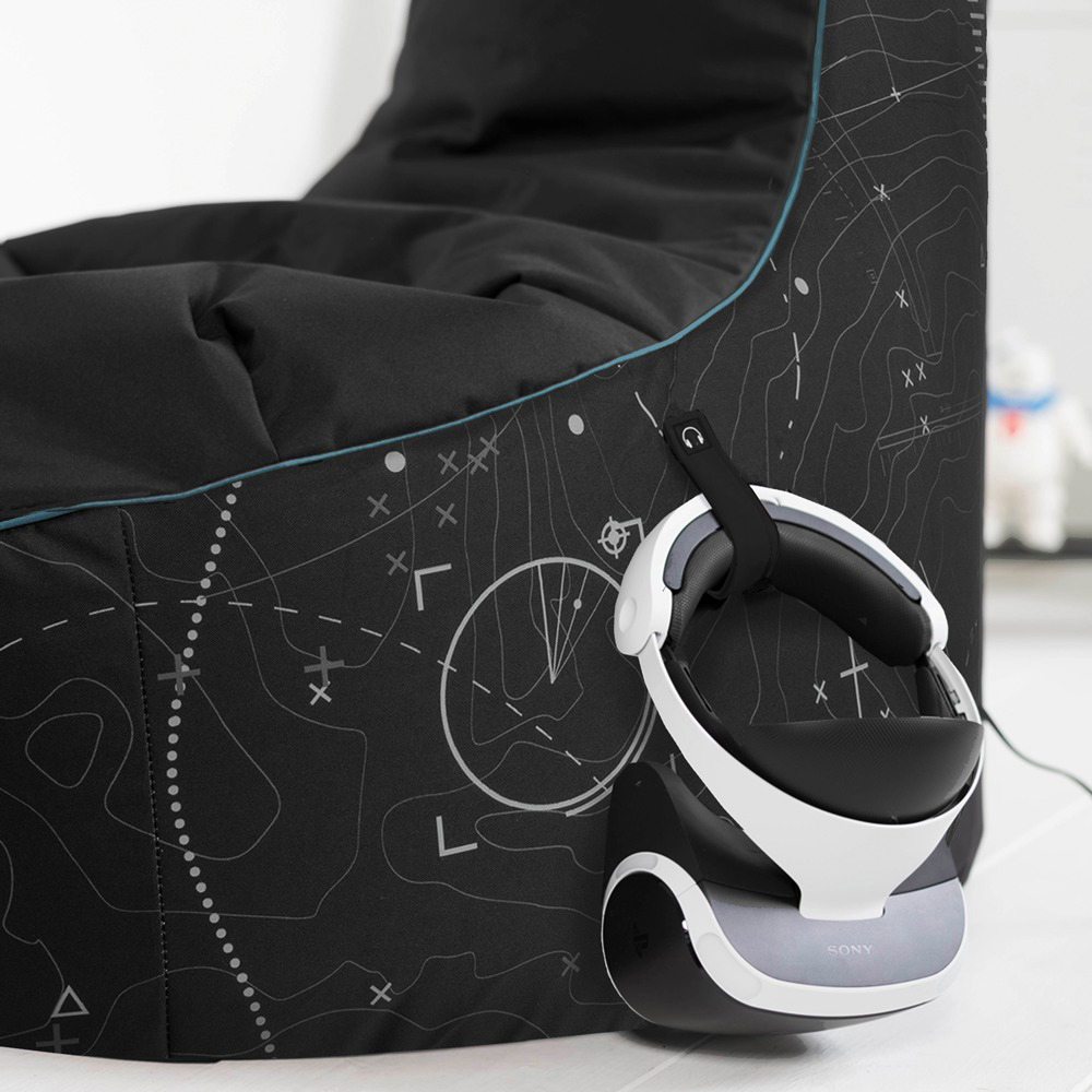 GAMEWAREZ Gaming Sitzsack, Call of Duty MW, Vizor, schwarz, Gaming Sitzsack, Schwarz