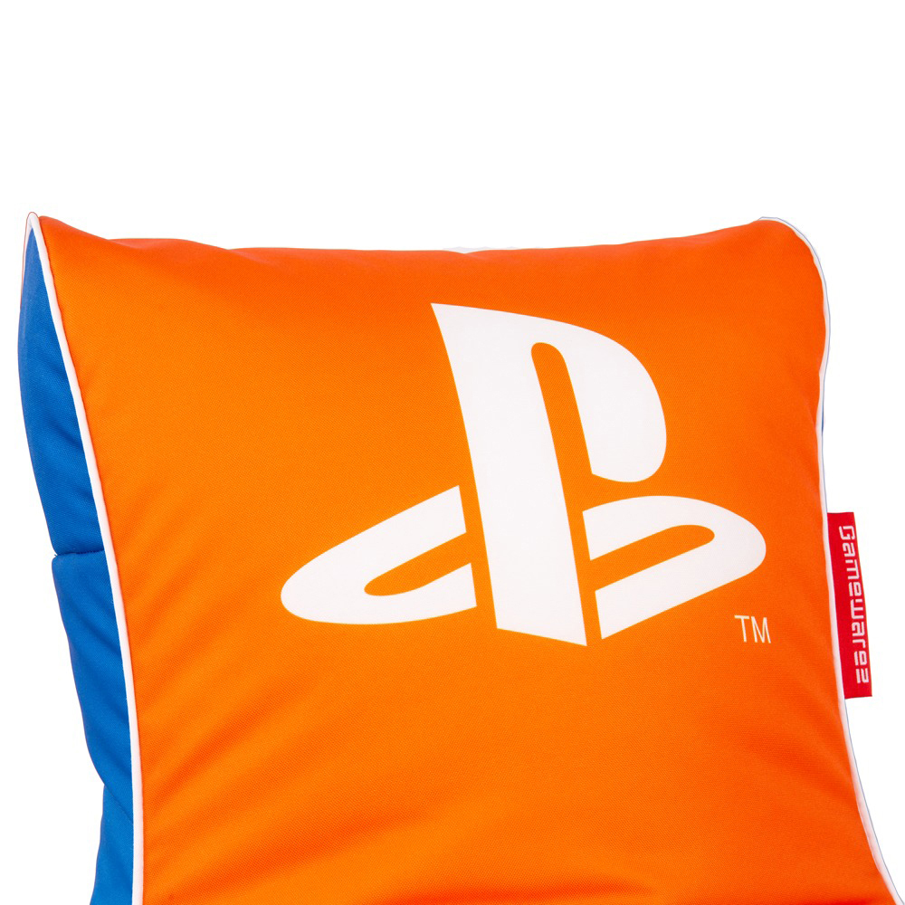 GAMEWAREZ PlayStation, Vivid, Gaming Sitzsack, Blau/Orange