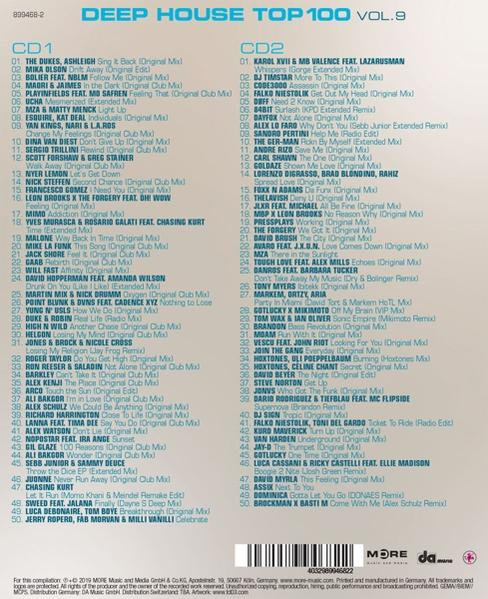 VARIOUS - Deephouse Top 100 Vol.9  - (CD)