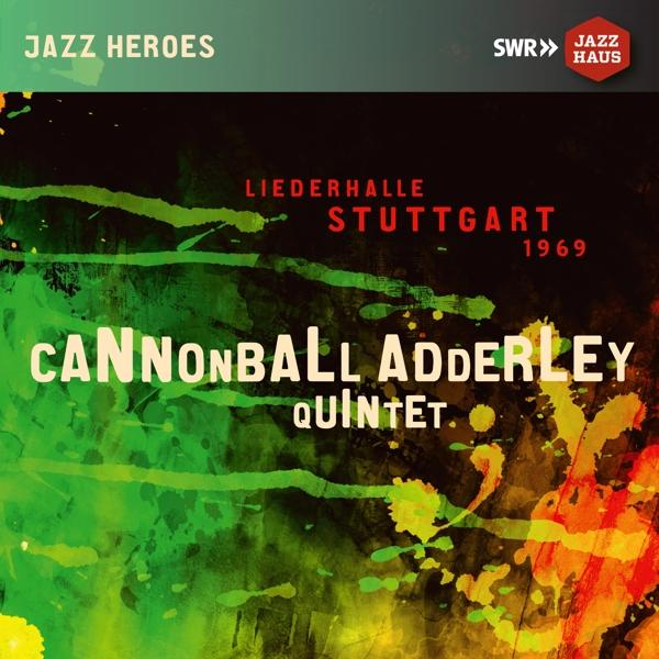 Albumcover: Gruppe von Musikern mit dem Text: Cannonball Adderley Quintet Jazz Heroes.