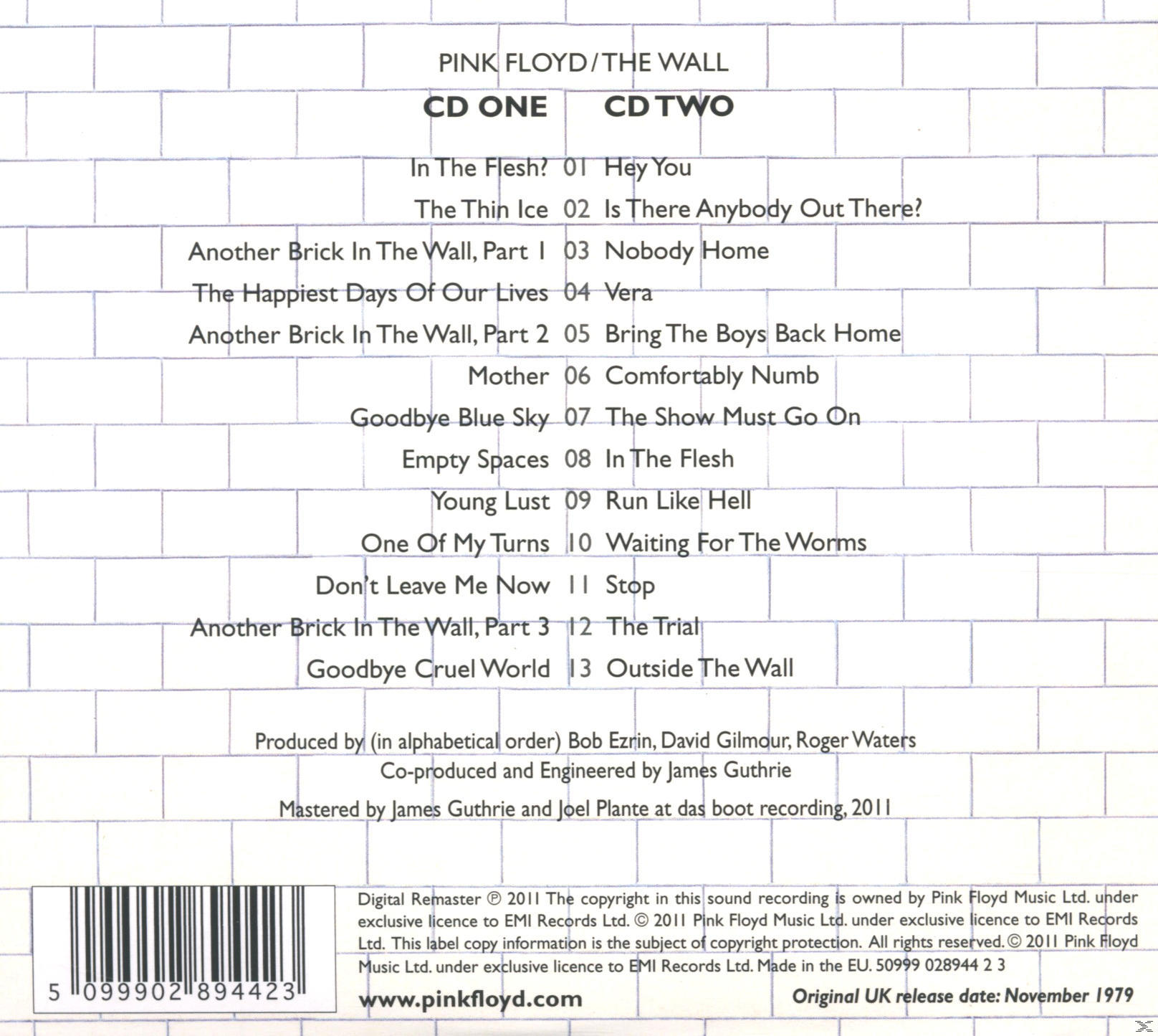 Pink Floyd - The Wall (CD)