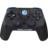 SNAKEBYTE FC Schalke 04 S04 NSW-Wireless Pro-Controller, Schwarz/Blau
