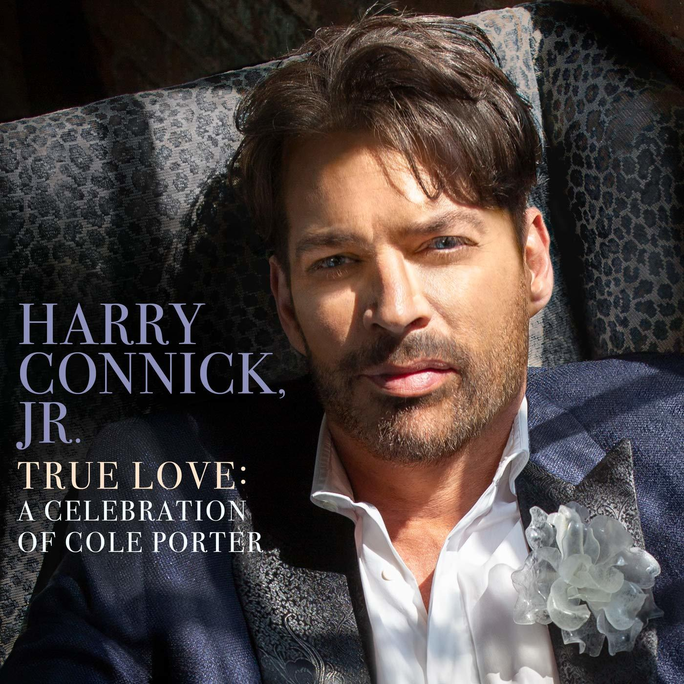 Harry Connick Jr. albumhoes. Man in pak, met tekst en bloemig detail.