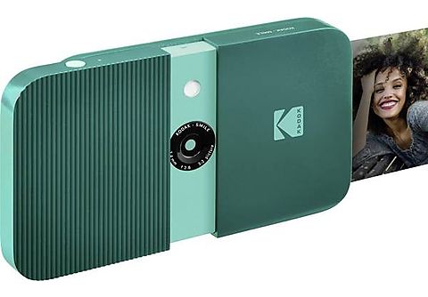 Cámara instantánea - Kodak Instant Print Digital RODSMCAMGN, 5×7.6 cm, 10 MP, Batería, Verde