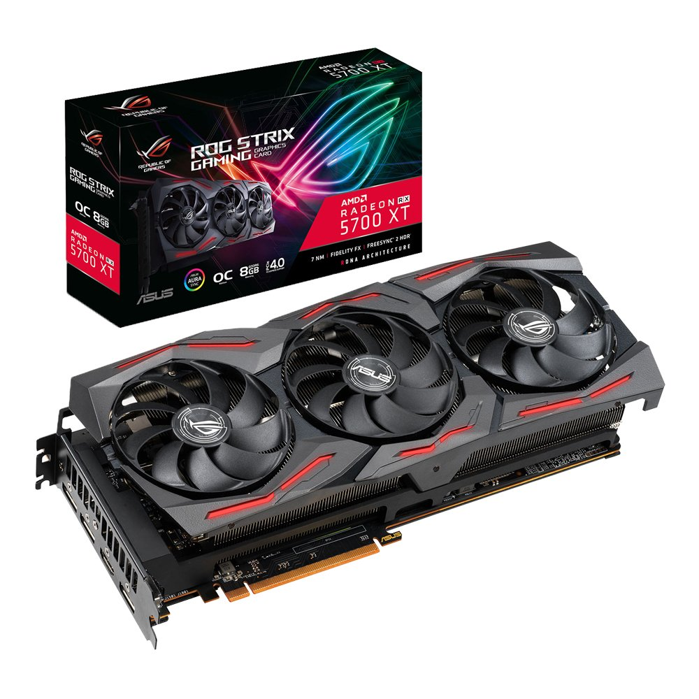 【動作品・訳あり】ASUS RX 5700 XT 8GB ROG STRIX ASUS Radeon Rog Strix RX5700XT O8G 8GB RGB Gaming Ekran Kartı