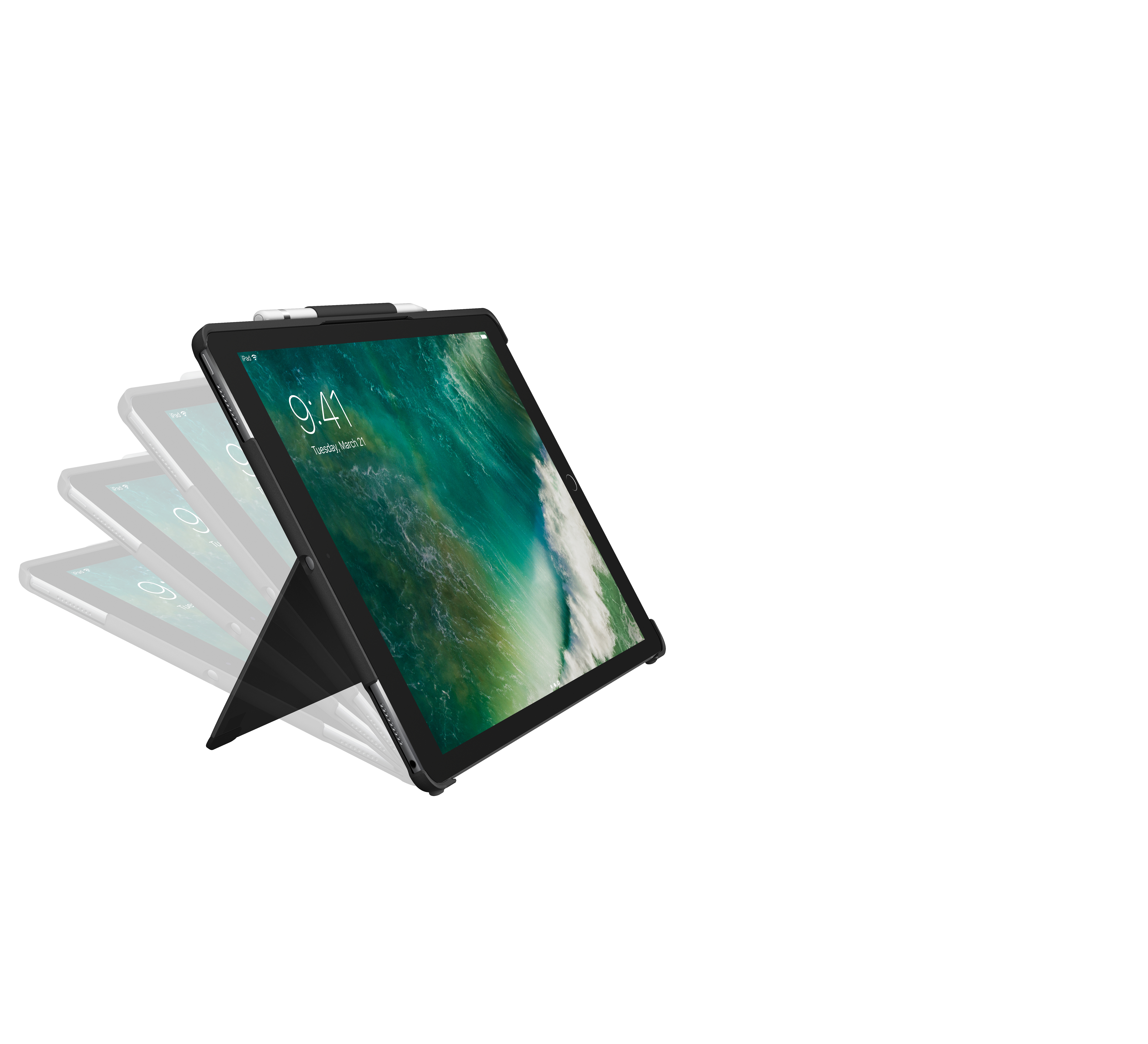 LOGITECH - B2B Slim Combo, Bookcover, Logitech, iPad Pro 12.9, Schwarz