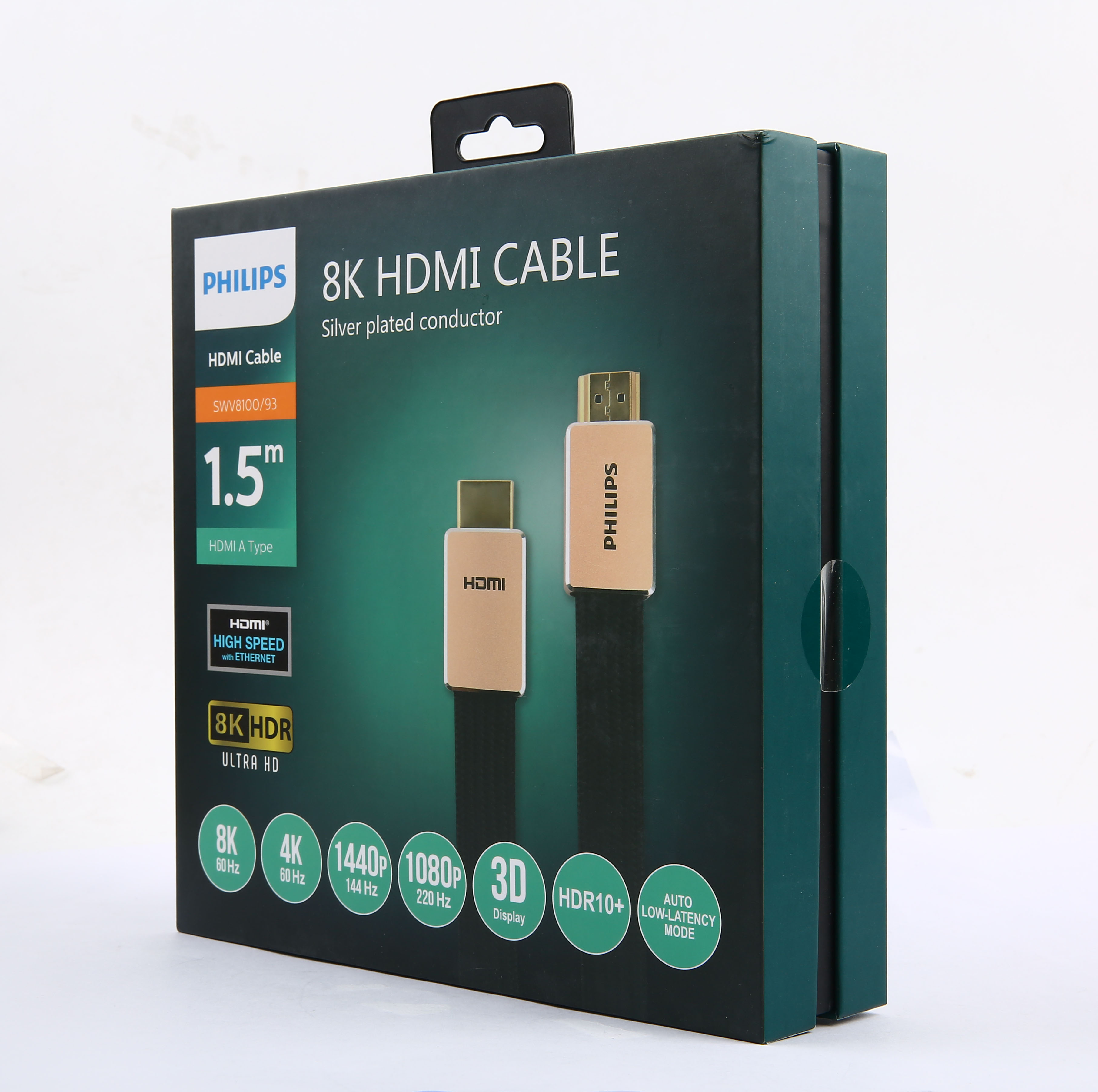 PHILIPS SWV8100 - 8K HDMI Kablo (1.5 Metre) Siyah