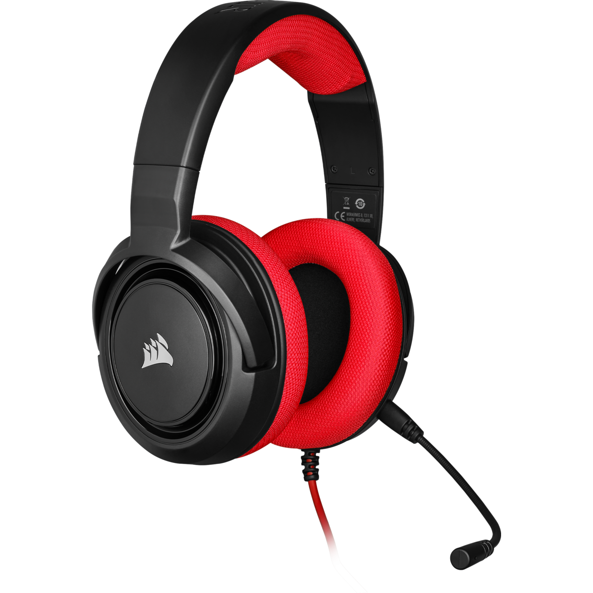 CORSAIR HS35, Over-ear Gaming Headset Schwarz/Rot