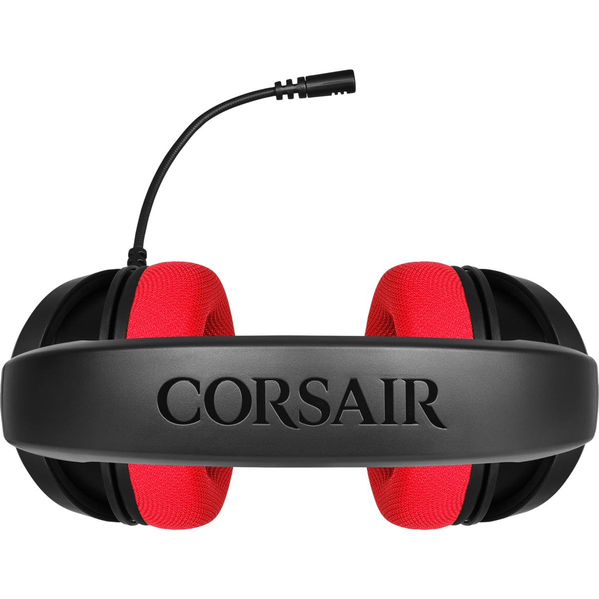 CORSAIR HS35, Over-ear Gaming Headset Schwarz/Rot