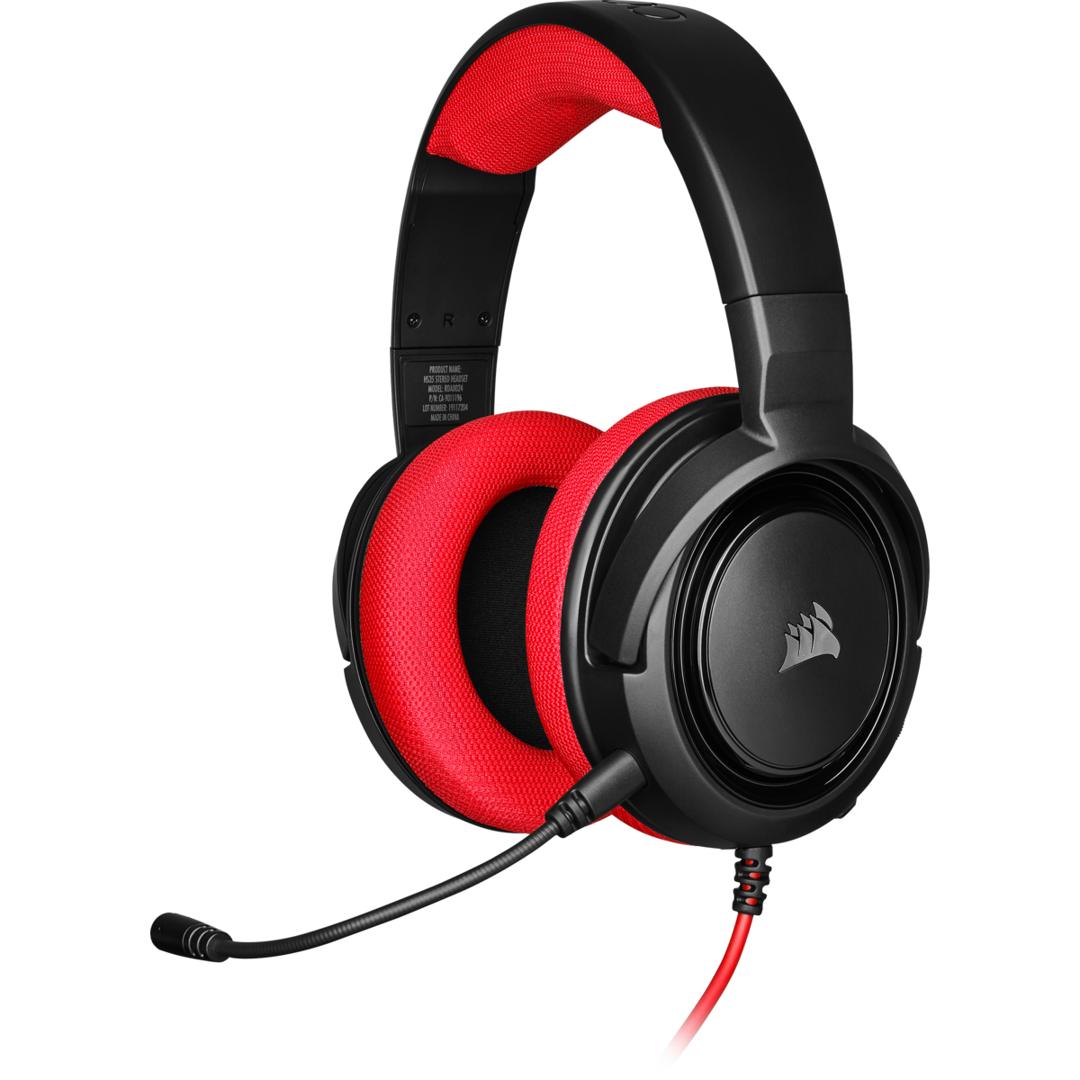 CORSAIR HS35, Over-ear Gaming Headset Schwarz/Rot