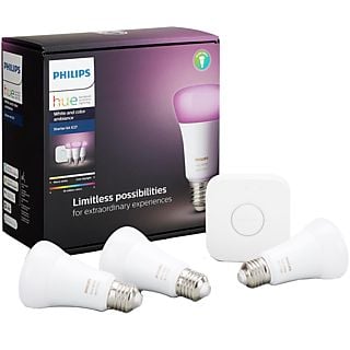 PHILIPS HUE Starterkit - wit en gekleurd licht - E27