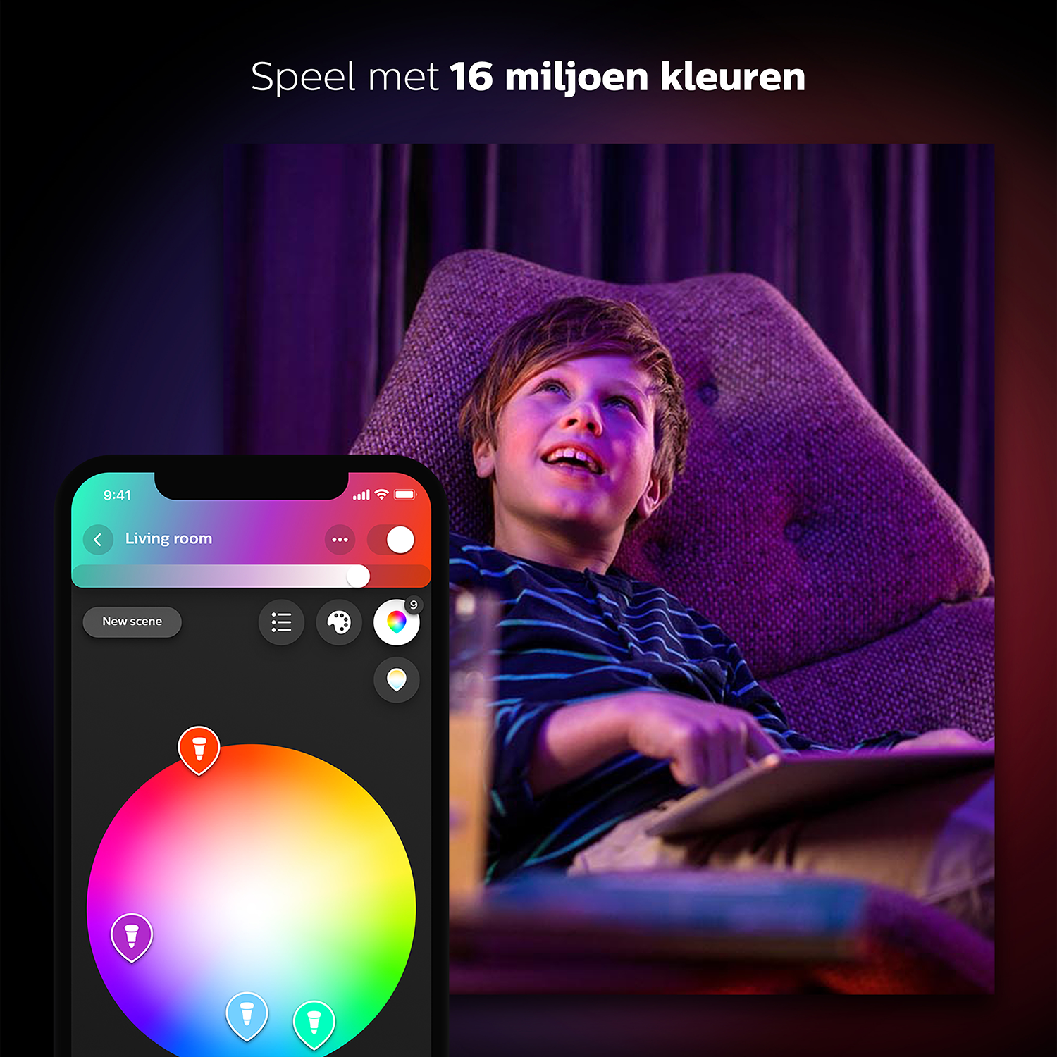 PHILIPS HUE Secure Starterkit | E27-ledlampen, Sensoren en Bridge kopen