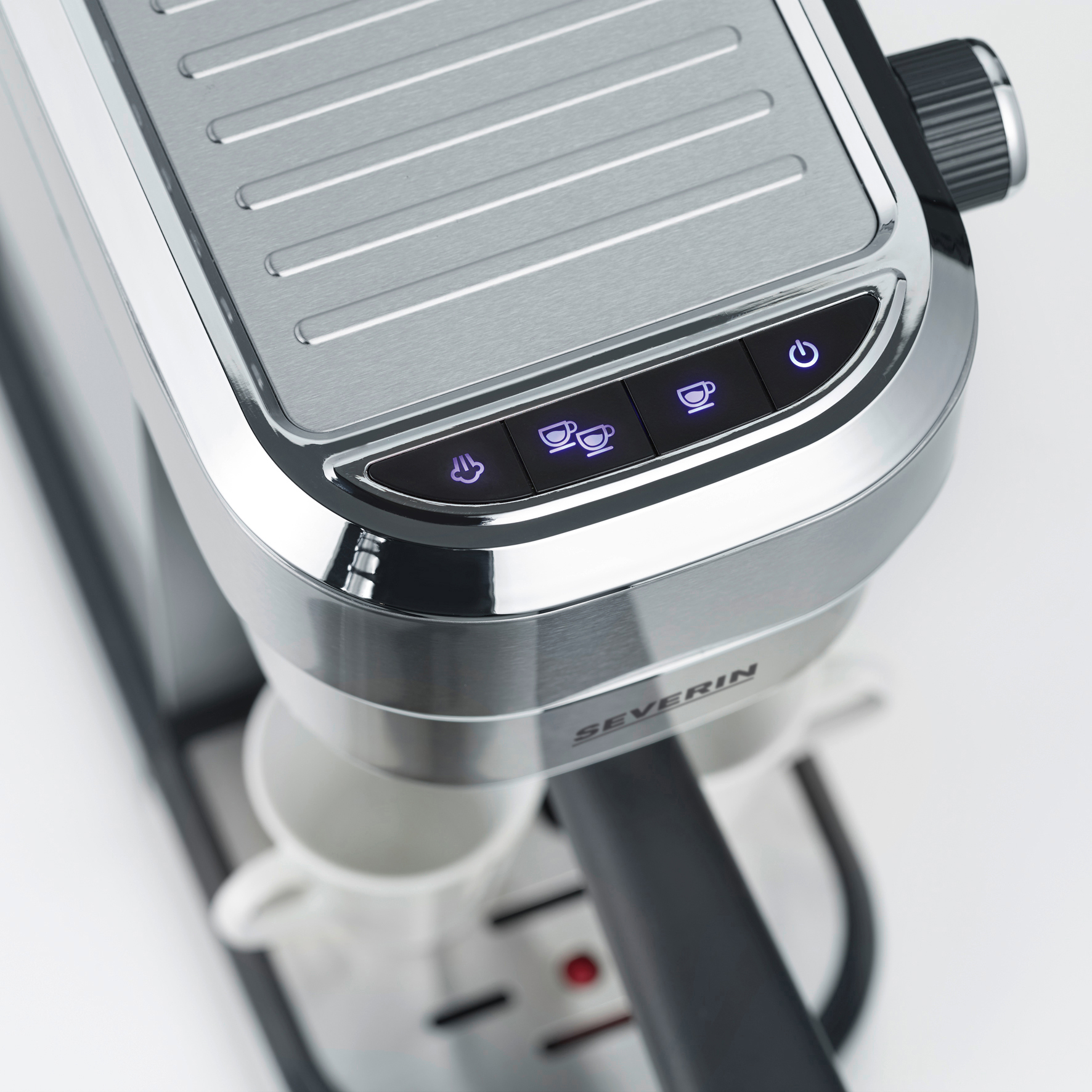 SEVERIN KA 5994 Espresa Espressomaschine Edelstahl-geb./Schwarz