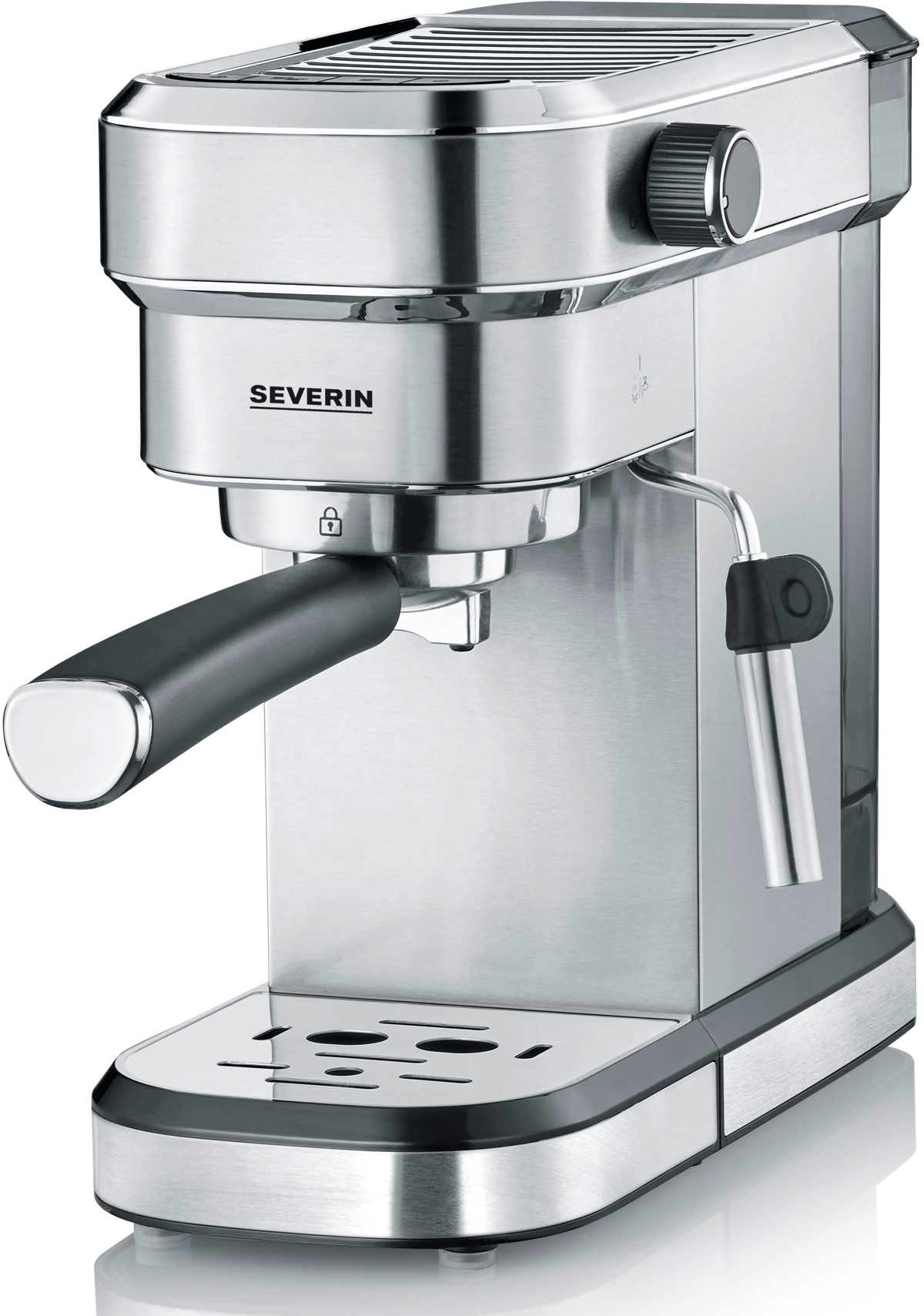 SEVERIN KA 5994 Espresa Espressomaschine Edelstahl-geb./Schwarz