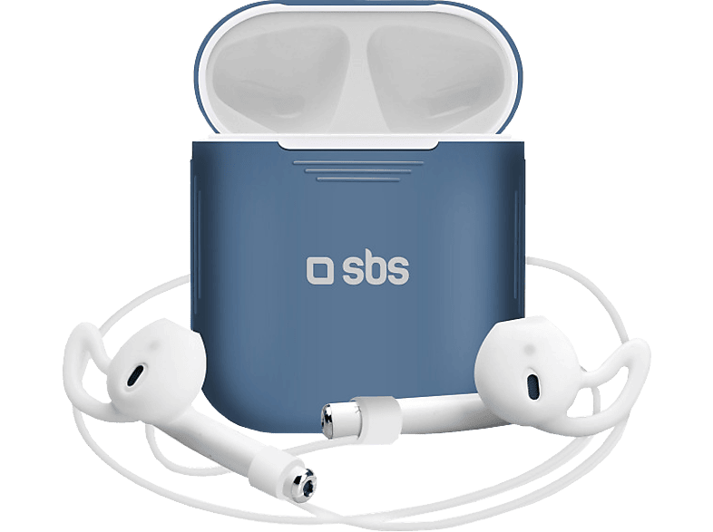 SBS Oplaadcase cover Silicone voor AirPods Blauw (TEAIRPODSKITB)
