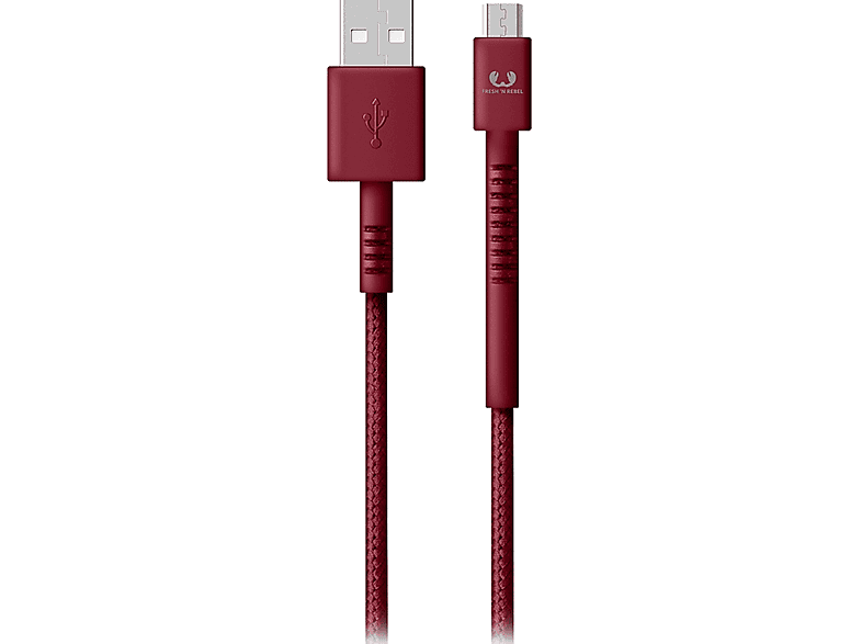 FRESH N REBEL USB - microUSB kabel Fabriq 1.5 m Ruby Red (2UMC150RR)