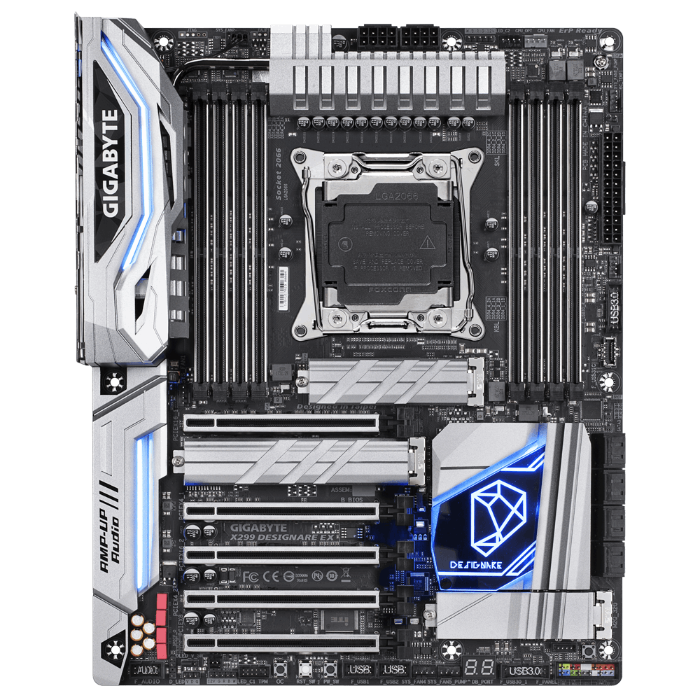 GIGABYTE X299 DESIGNARE EX Mainboard Mehrfarbig