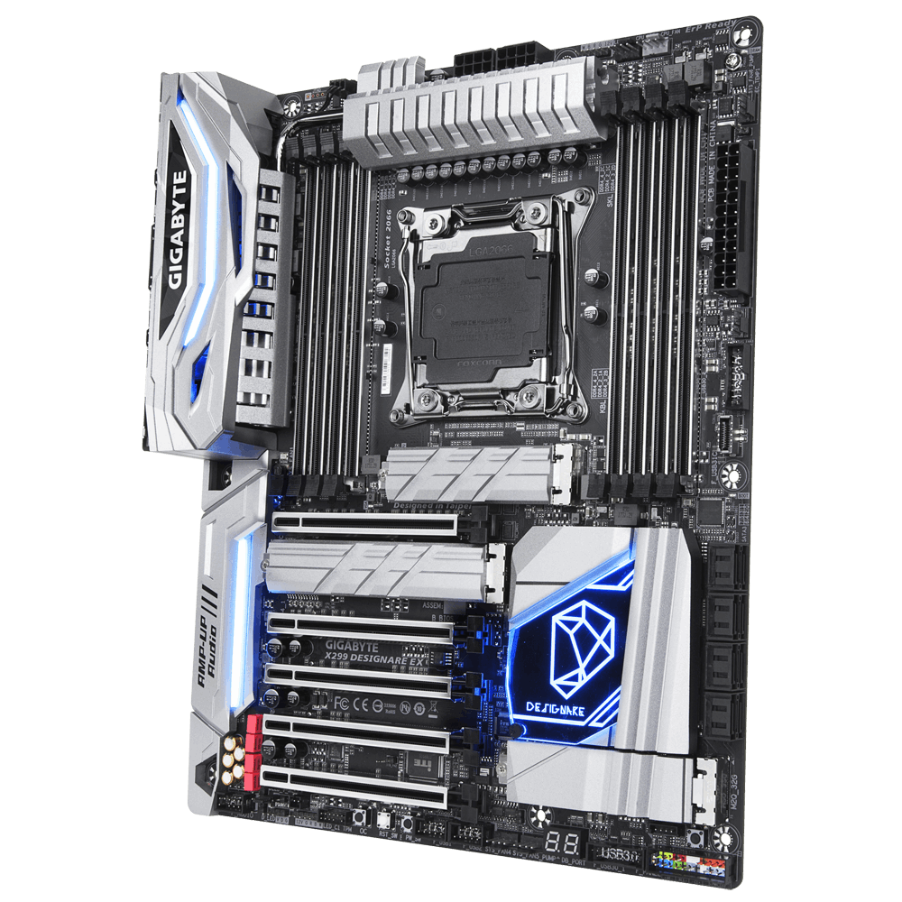 GIGABYTE X299 DESIGNARE EX Mainboard Mehrfarbig