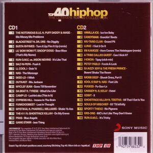 Boîtier de CD avec les listes de titres d'un album de compilation hip-hop, CD1 et CD2.