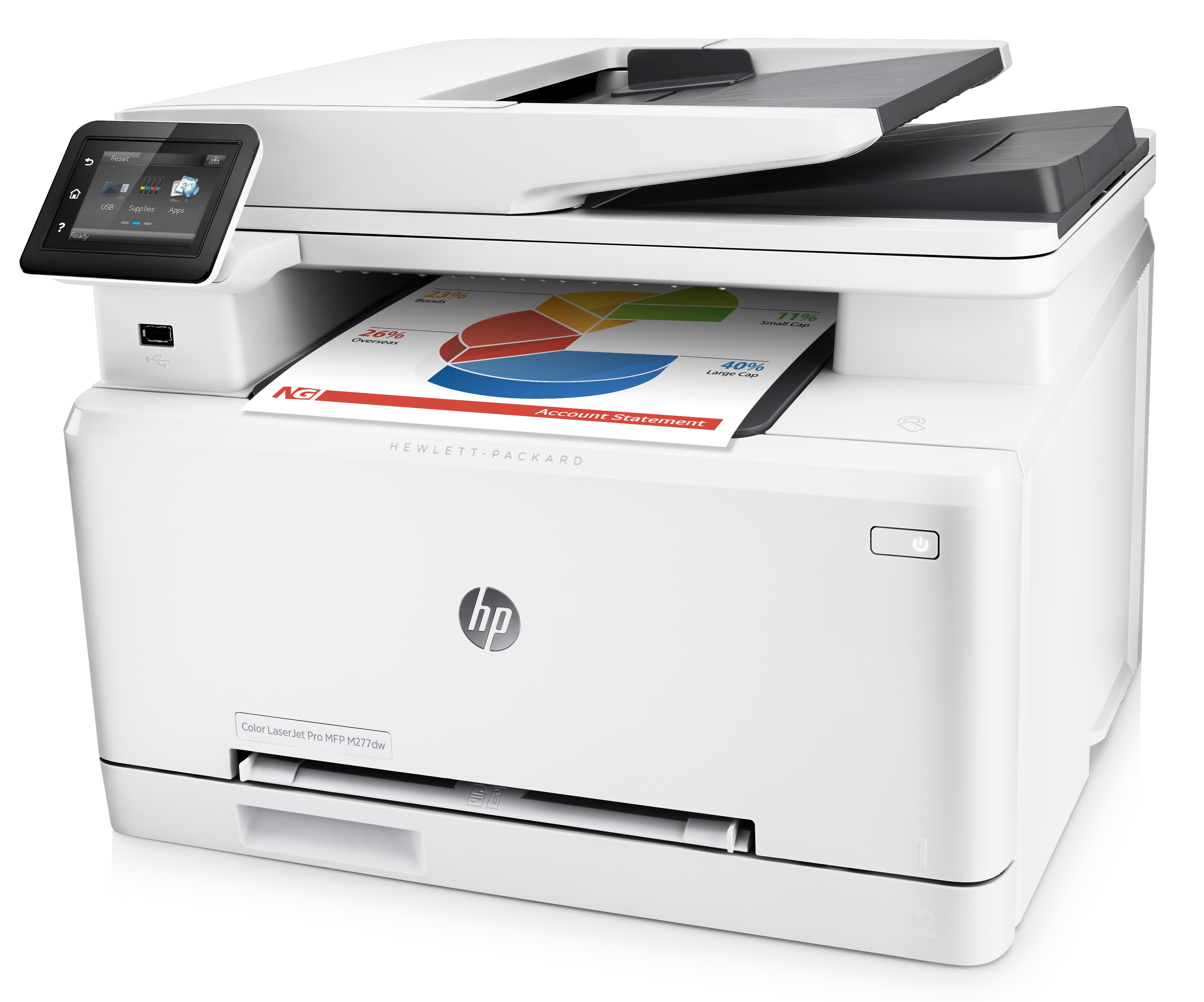 Impresora Multifunción Láser - HP LaserJet Pro M277dw, NFC y WiFi