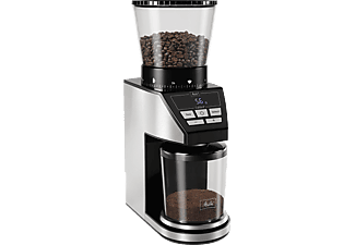 MELITTA Calibra 1027-01 E Kaffeemühle Schwarz/Edelstahl 160 Watt, Kegelmahlwerk aus Stahl