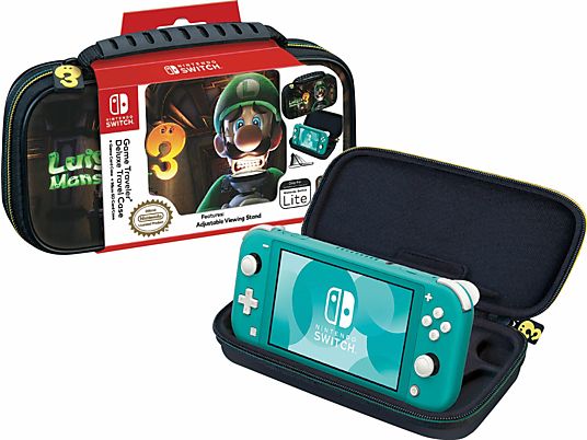 BIG BEN Travel Case Luigi’s Mansion 3 für Nintendo Switch Lite - Hartschalentasche (Schwarz)