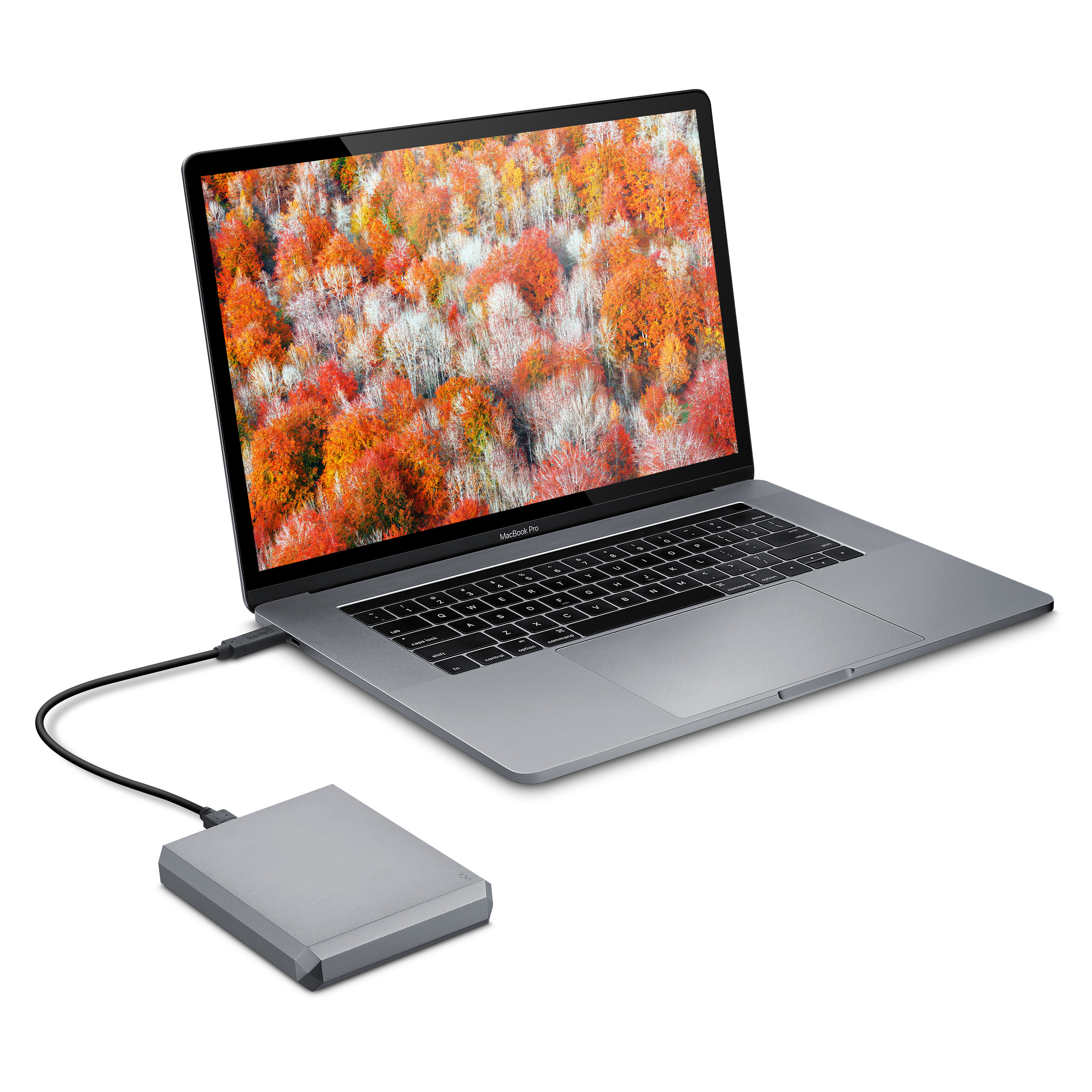 LACIE Mobile Drive USB-C Festplatte, 5 TB HDD, 2,5 Zoll, extern, Weltraum-Grau