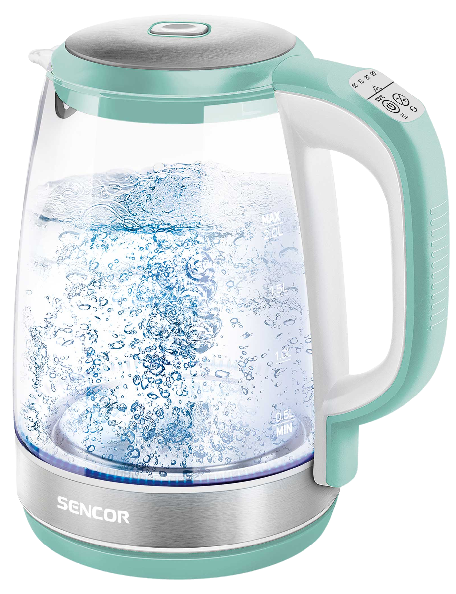 SENCOR SWK 2191GR Vízforraló hőfokszabályzóval, türkiz