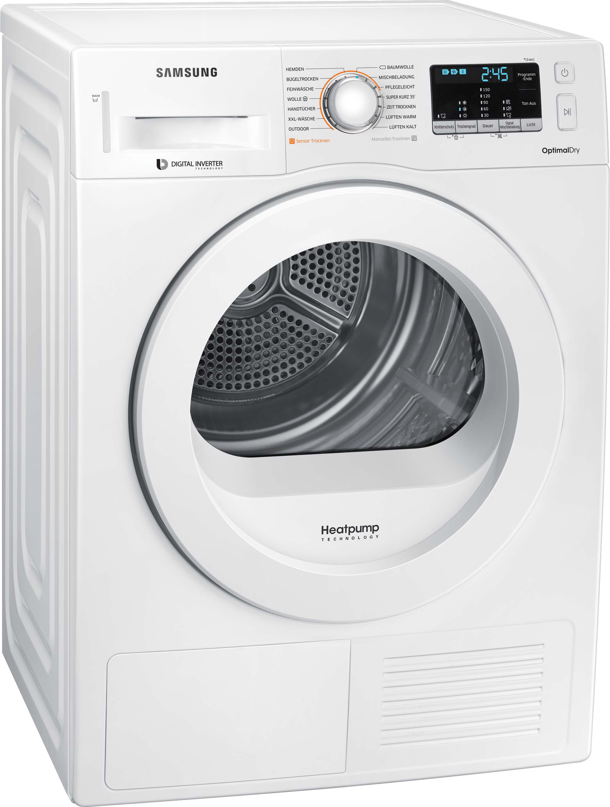 SAMSUNG DV82M5210KW/EG Wärmepumpentrockner (8 kg, A+++, Weiß)