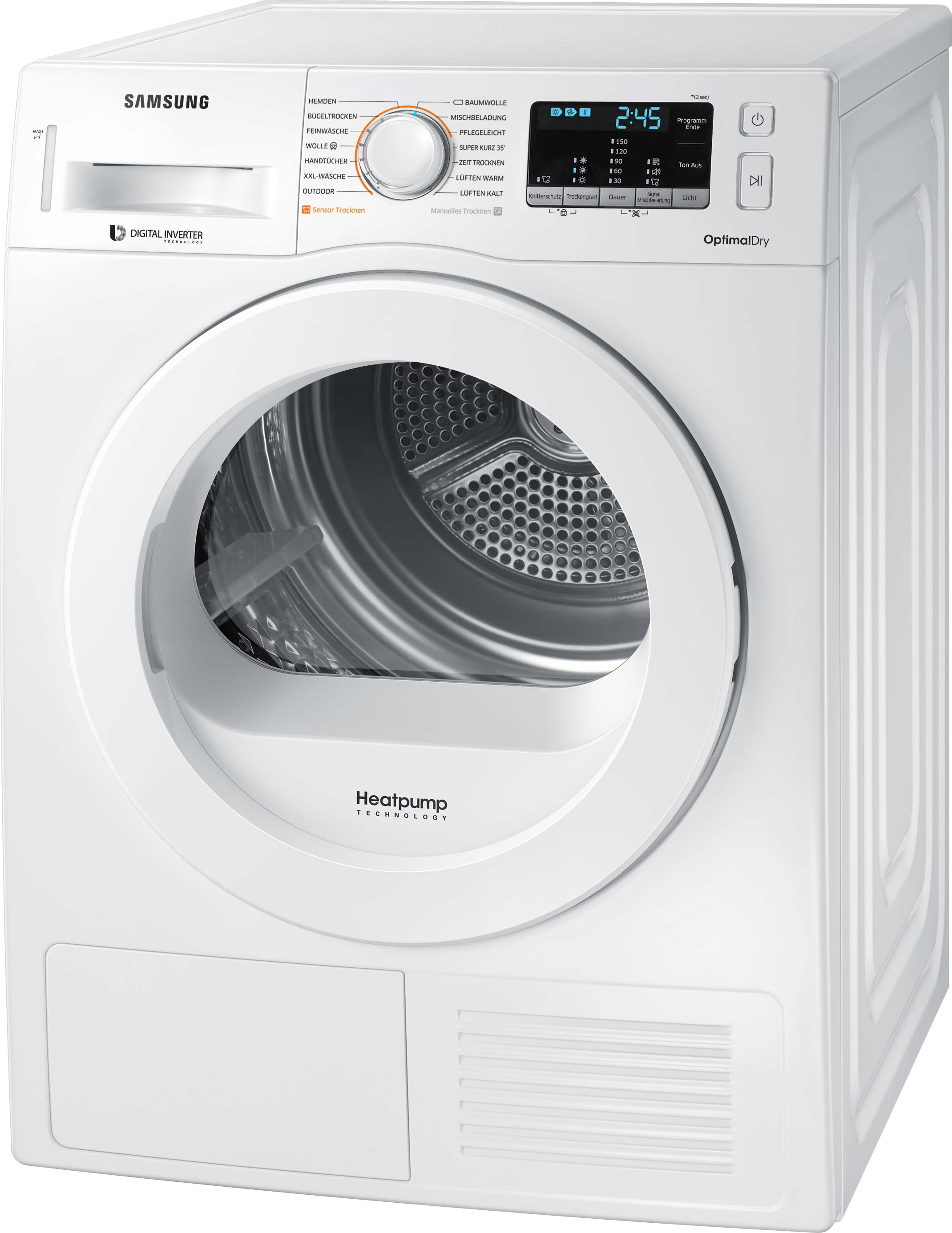 SAMSUNG DV82M5210KW/EG Wärmepumpentrockner (8 kg, A+++, Weiß)