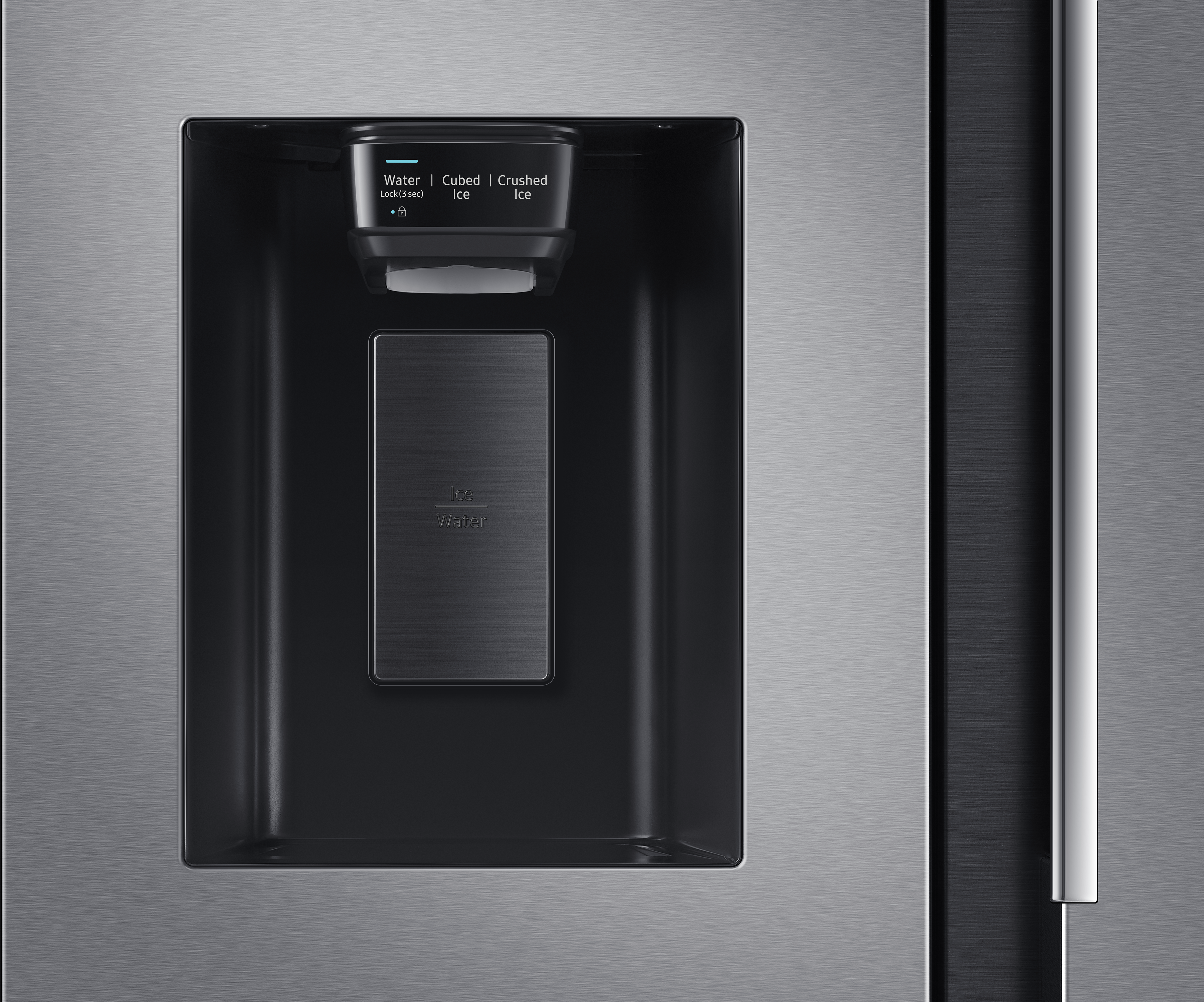SAMSUNG RS64R5302M9/EG Side-by-Side (635 l, F, 1780 mm hoch, Edelstahl/Silber)