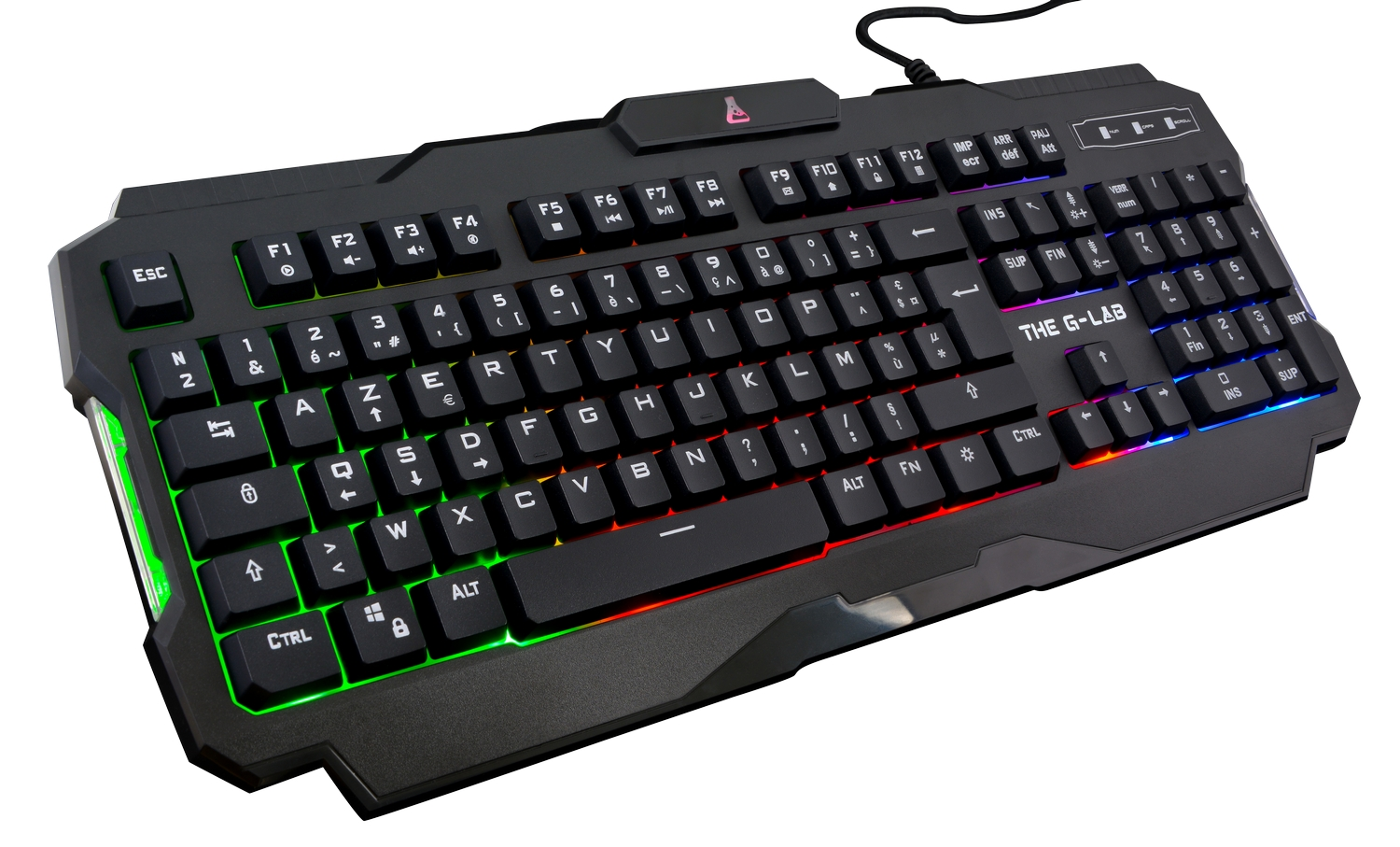 Pack gaming - The G-Lab Combo Teclado + Raton Retroiluminados+Auricular+Al