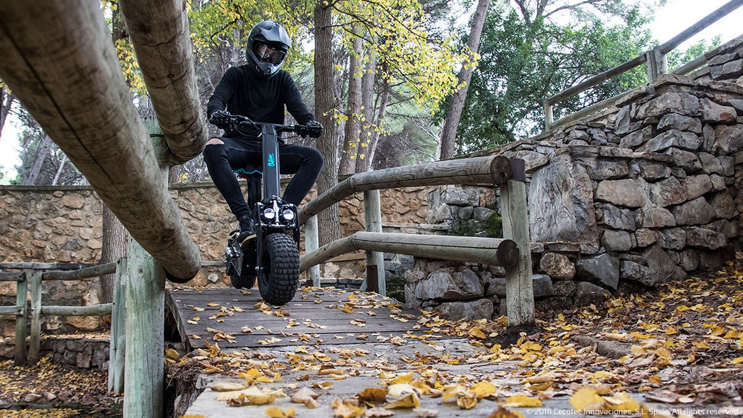 Patinete eléctrico - Cecotec Outsider DemiGod Makalu, 30km/h, 1600W, Autonomía 60 km, Plegable, Negro