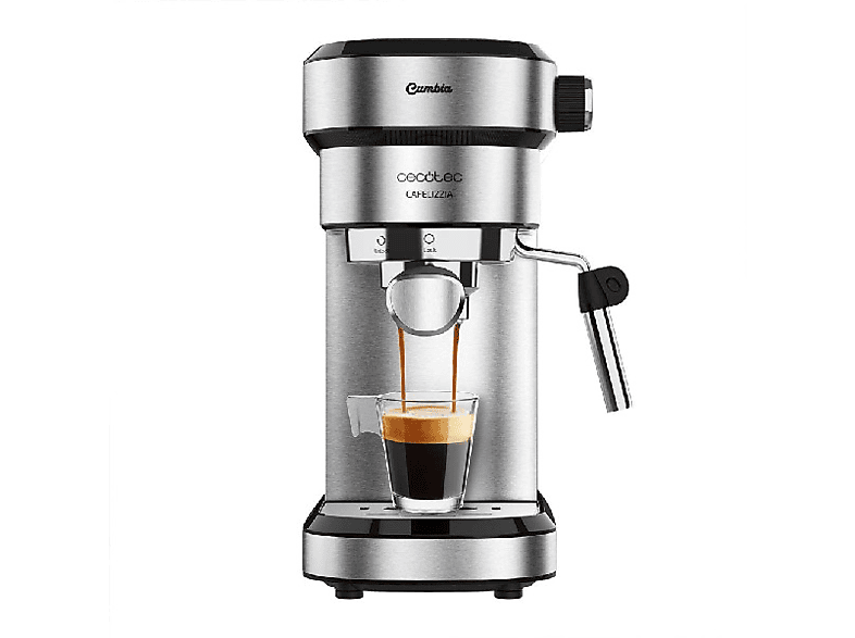 REACONDICIONADO Seminuevo Muy bueno Cafetera express - Cecotec Cafelizzia 790 Steel, 1350W, Calentamiento rápido, 20 bar, 1.2 L, 1-2 cafés, Inox