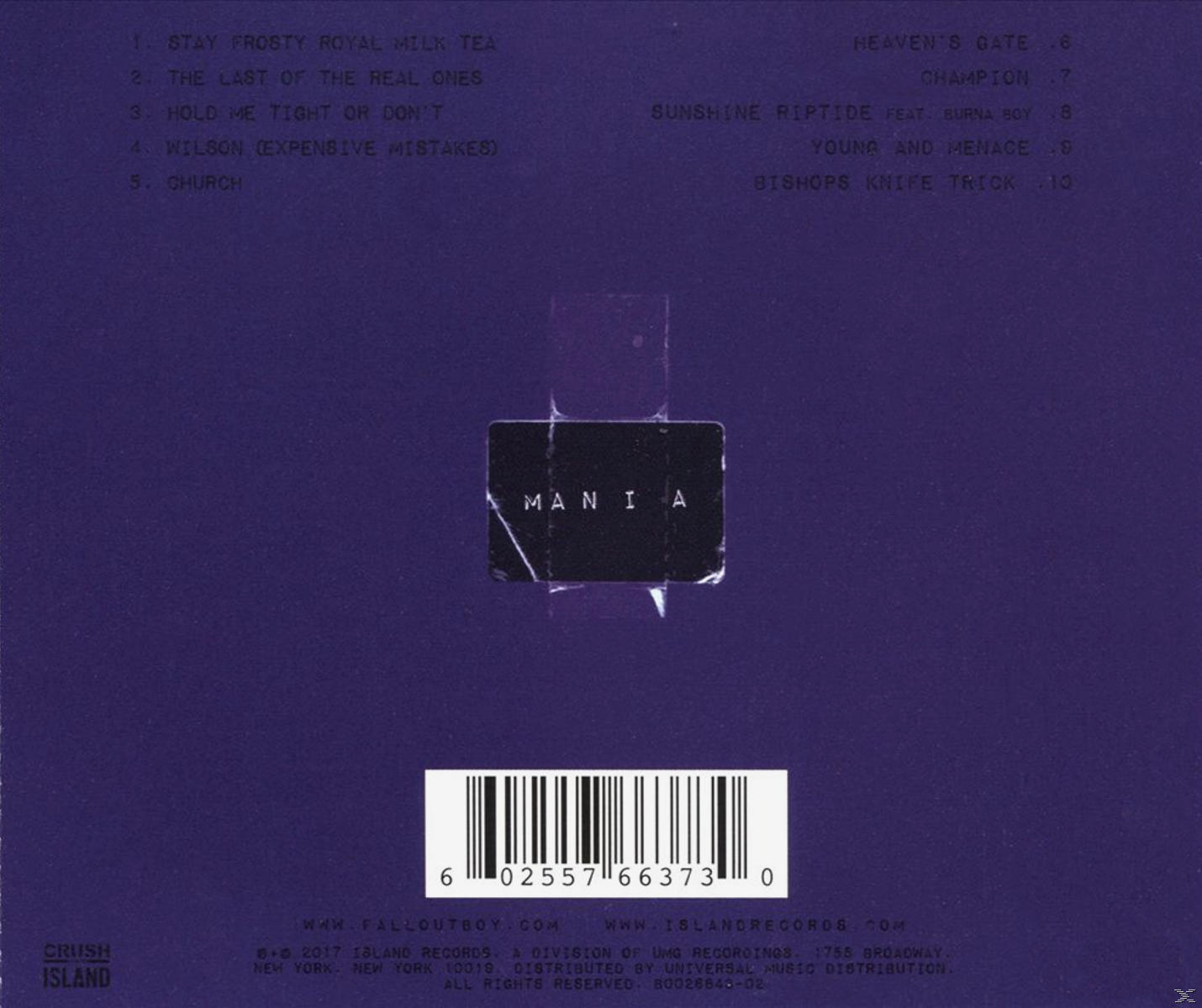 Fall Out Boy - Mania [CD]