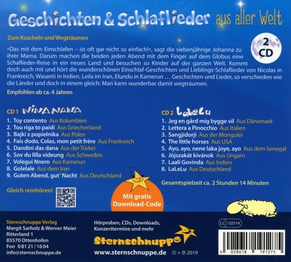 CD-Cover mit Text und Bildern über Geschichten aus aller Welt.