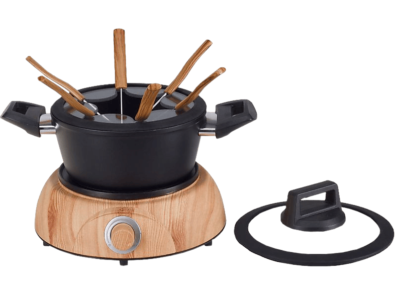 NOUVEL Wood - Fondue Chinoise Set (Schwarz/Braun)