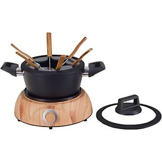 NOUVEL Wood - Set da fondue chinoise (Nero/Marrone)