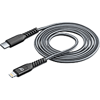 CELLULAR LINE Datenkabel Tetraforce USB-C auf Lightning, 120cm, Schwarz