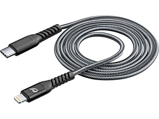 CELLULAR LINE Extreme Cable - Câble de données/ recharge (Noir)