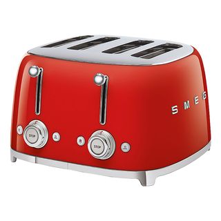 SMEG 50's Retro Style 4S  - Grille-pain (Rouge)