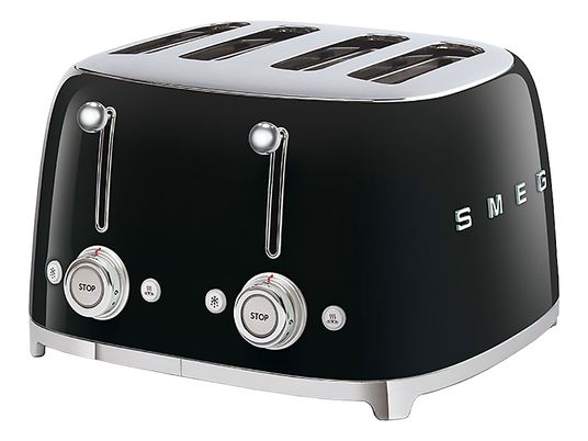 SMEG 50's Retro Style 4S  - Toaster (Schwarz)