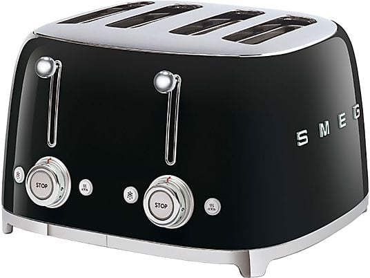 SMEG 50's Retro Style 4S  - Toaster (Schwarz)